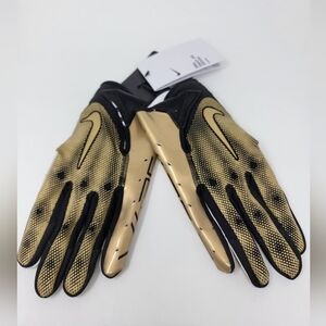 Nike Vapor Jet 7.0 Receiver Football Gloves Metallic Gold Unisex Size XL New